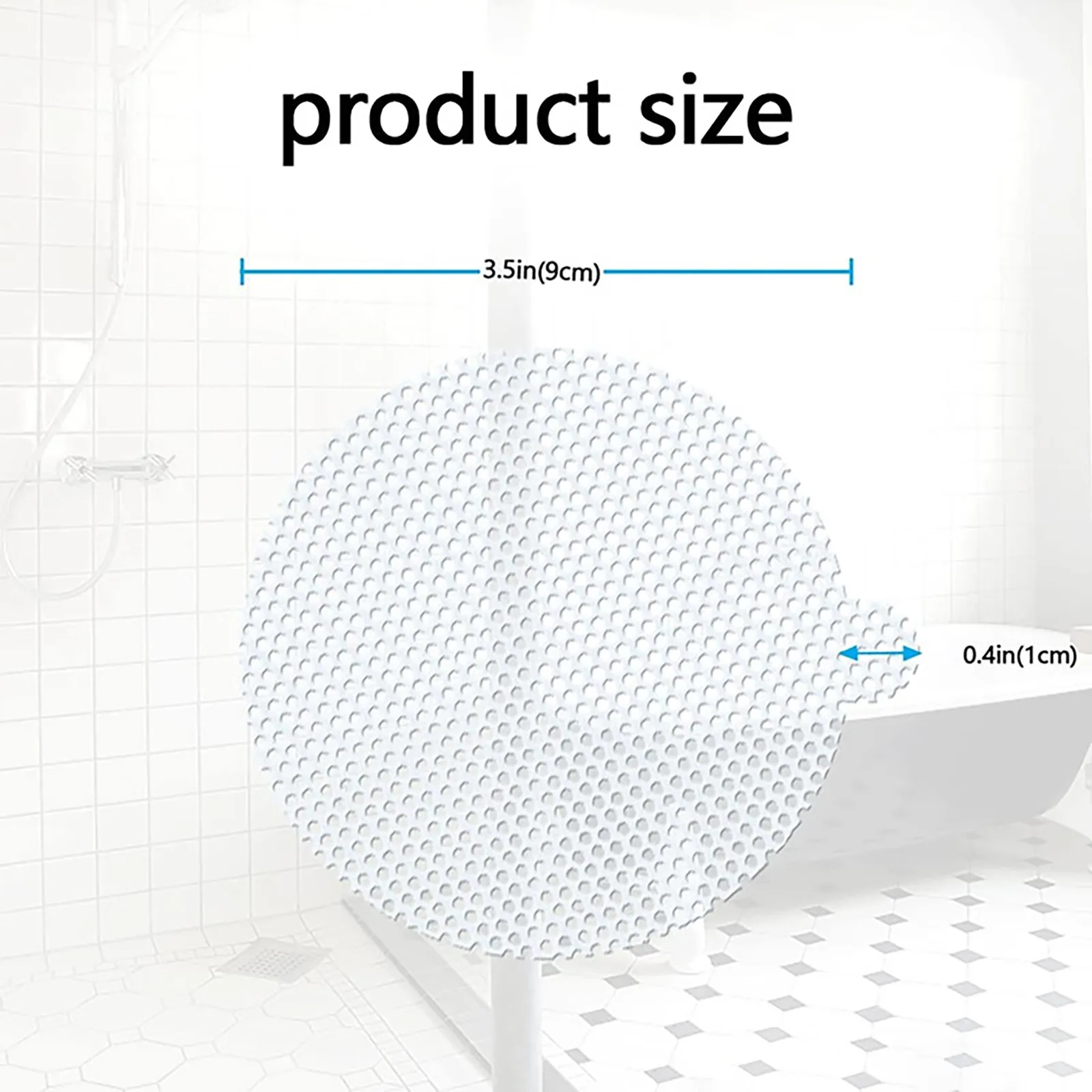 Round Disposable Shower Drains Hair Catcher Mesh Stickers Bathroom