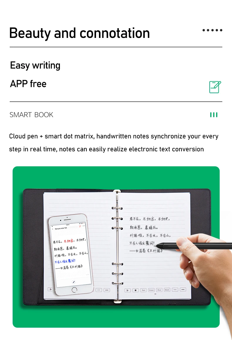 Smart Notebook Handwriting Multifunctional Electronic Notepad Paper Screen Sync Office Pen Cloud