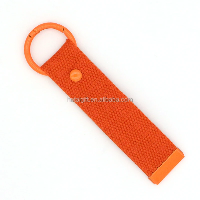 DIY Strap Tags Fabric Key Fob Patch Keyring South Korea Canvas Keychain