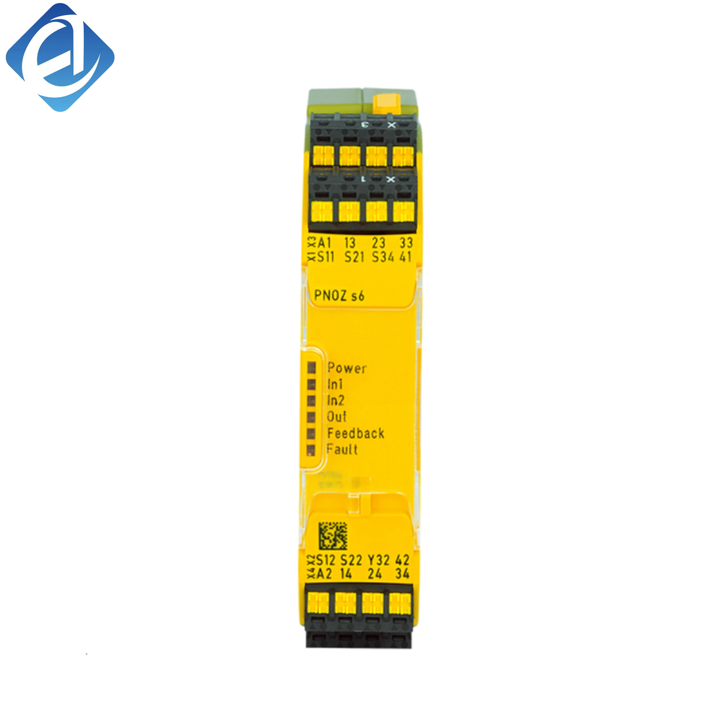 New Original  751102 Safety Relay, PNOZsigma Series. Applied to industrial machinery emergency stop, safety door and light curtain monitoring. 24VDC rated voltage, DIN rail mounting, compact structure, reliable contact output,