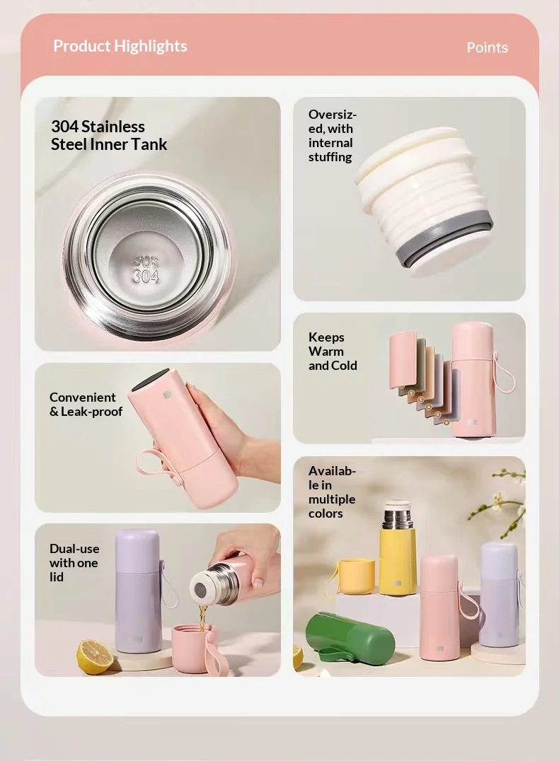 Mini Insulated Cup Gift Customized for Girls, 304 Stainless Steel, Enterprise Can Customize logo preview 5