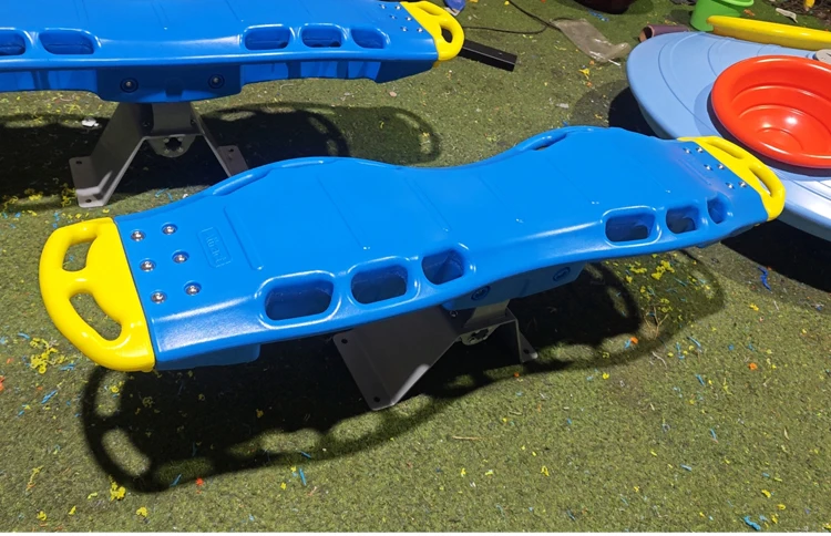 Outdoor Park School Plastic Teeter Totter Double Seat Commercial Kids Playground Equipment