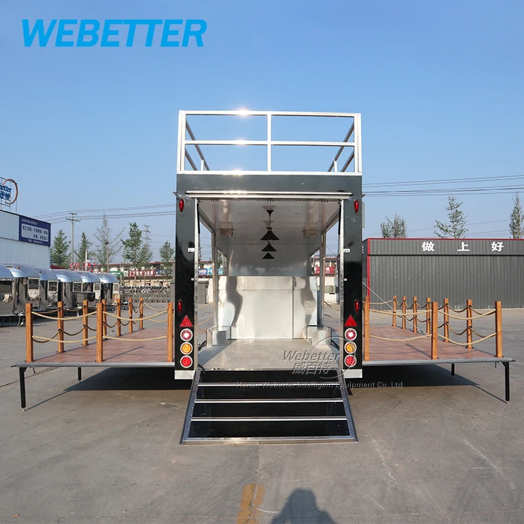 WEBETTER Custom Large Double Decker Food Truck 2 Story Mobile bar Trailer Commercial Food Truck Trailer Manufacturer