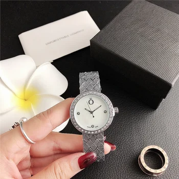 Sparkling Noble Waterproof Women's Quartz Watch Round Dial High Quality Starry Sky Diamond Small Size Strap Alloy Case