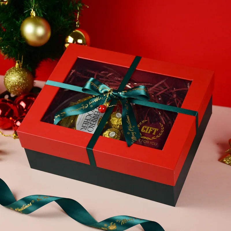 Custom Luxury Christmas Gift Box | Premium Rigid Holiday Packaging with Foil & Embossing - Branded Keepsake Box for Corporate Gifts & Decor