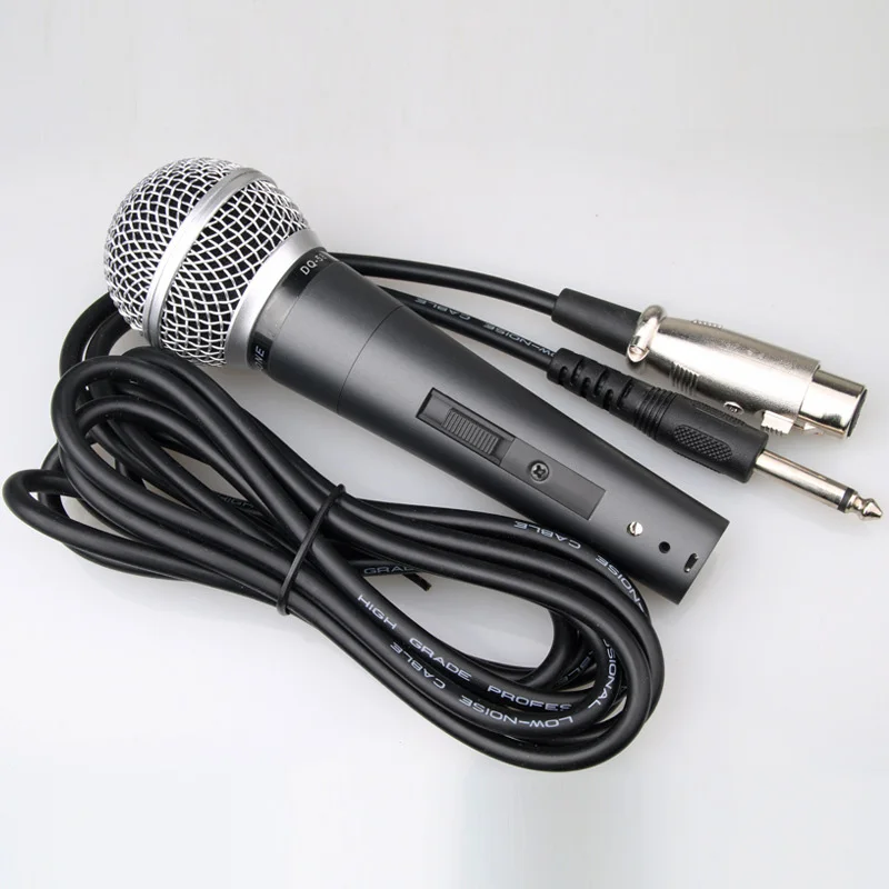 Handheld Professional Wired Dynamic Microphone Clear Voice Mic for Karaoke Part Vocal Music Performance