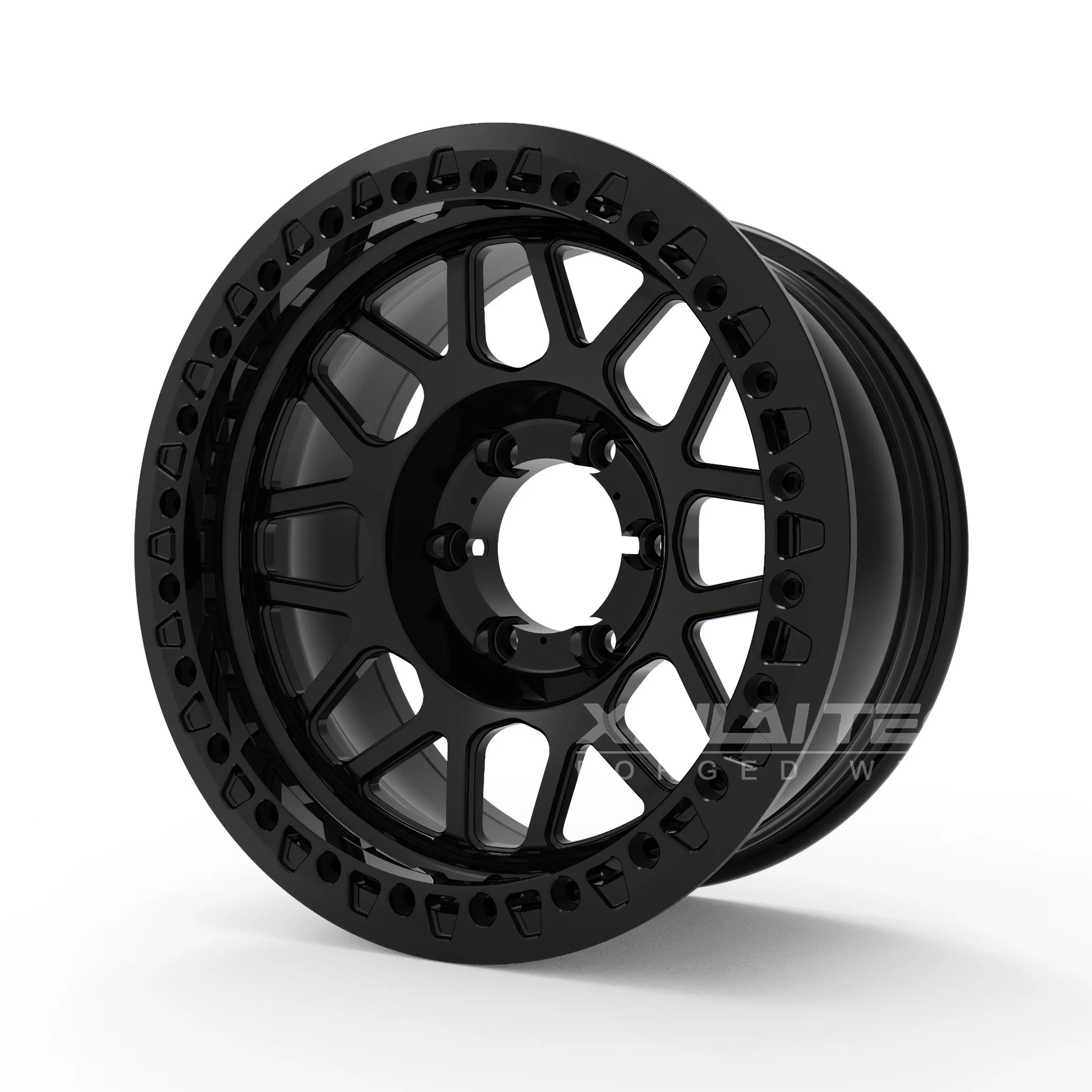 XL Custom Offroad Forged Beadlock Rims 17-24 Inch 8x165.1 8x170 Fit Ram 2500 3500 Ford Super Duty Heavy Duty Truck Wheels - Image 4
