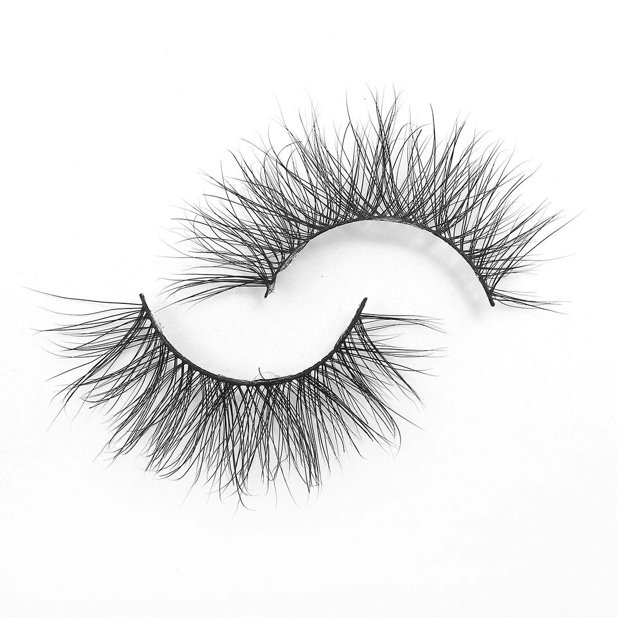 eyelash mink 100%natural wholesale Private Label strip real fluffy Mink lash 18 mm mink eyelashes