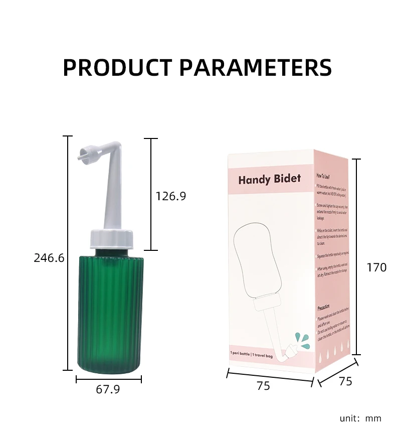 Modern 360Ml Peri Bottle, The Newest Eco Friendly Portable Bidet, 2024 New Baby Shower Travel Bidet factory