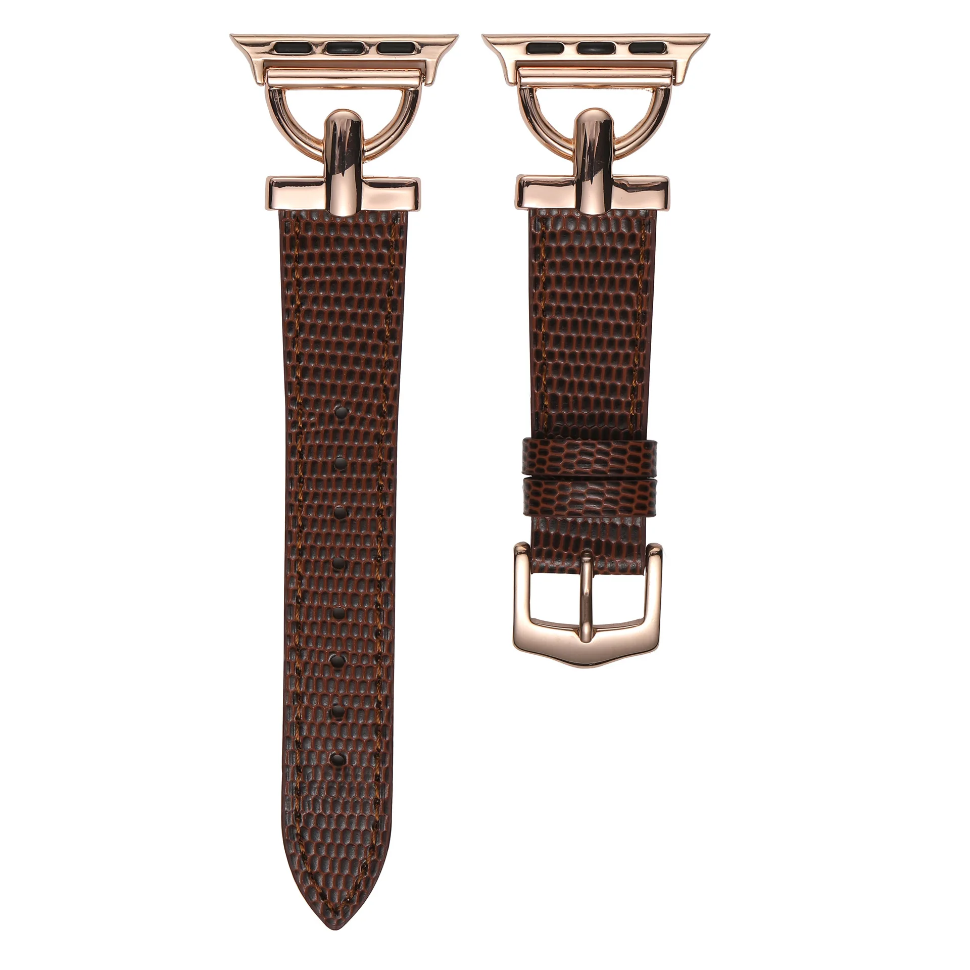 Coffee color - rose gold buckle