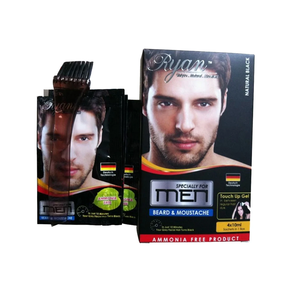 Wholesale Magic Beard Dye Fast Beard Color Mustache Dye Shampoo For Men