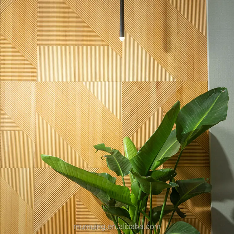 MUMU 3D Groove Design Wooden Clad Wall Panels - Modern Luxury Wall ...