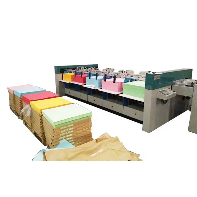 H866 Factory price Automatic paper collator sheet feeder paper sorting machine with sewing system optional