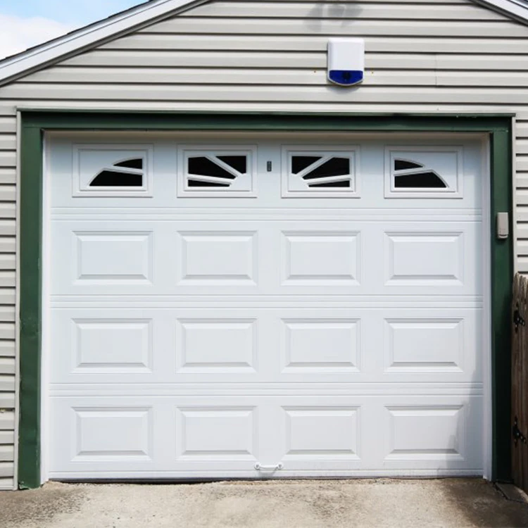 Electrical Front Double Door Design Two Car Garage Doors With CE Cert