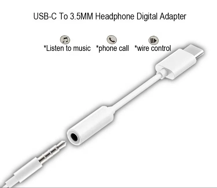 Кабель-адаптер премиум класса для Samsung Huawei Xiaomi Oneplus USB 3,1 C Type-3,5 мм для наушников