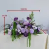 5# purple green flower runner