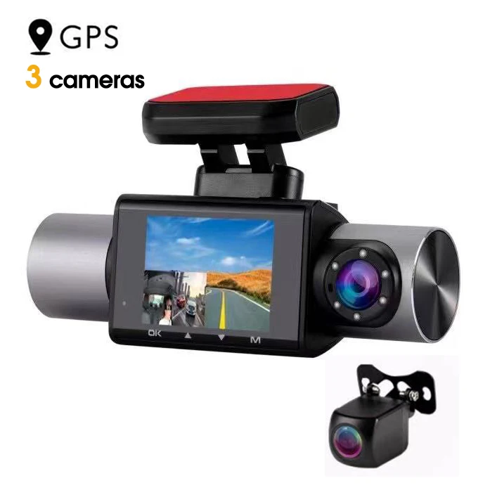 Wholesale 2021 Night Vision Para Coche Car Black Box Video Camera 3 Channel Camara De Seguridad Para Auto 1080P Gps Cam From m.alibaba.com