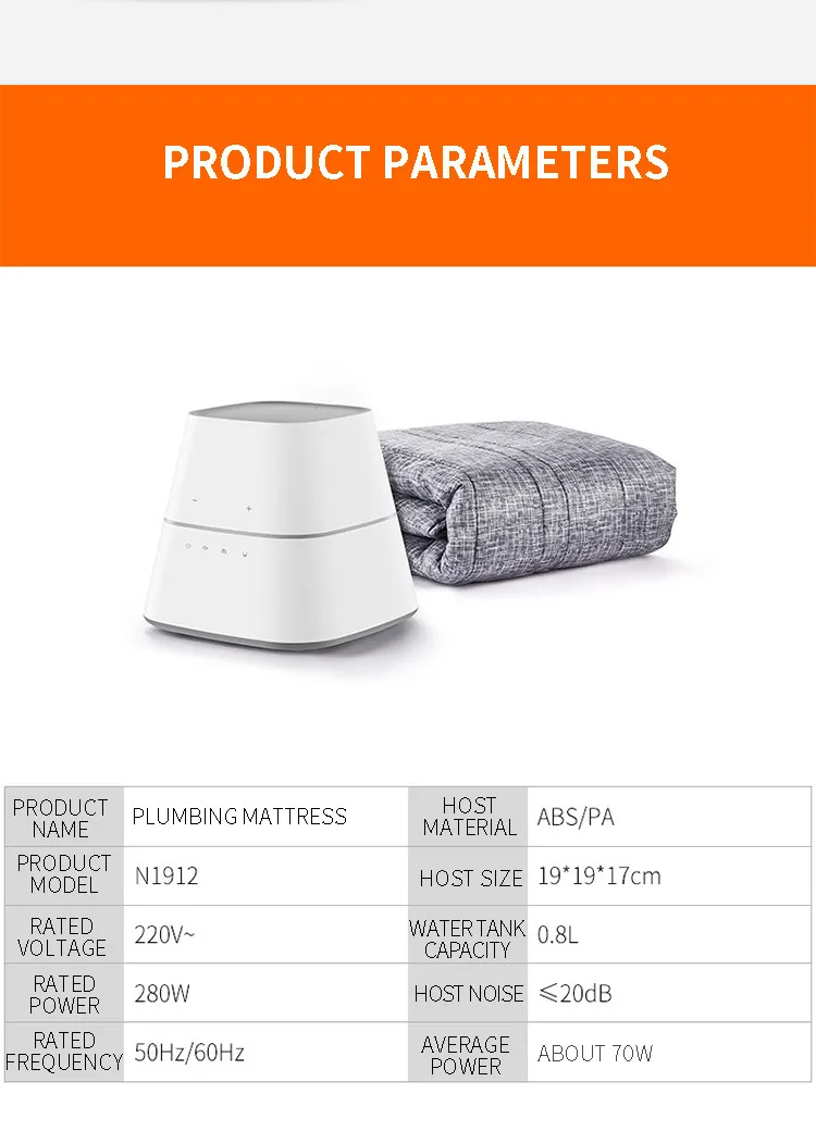 Dual Temperature Control Waterproof Hot Water Blanket Hot Water