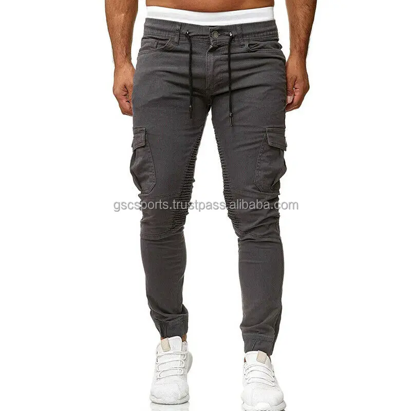 Mens Tactical Cotton Pants Workout Cargo Pants Trousers With Latest