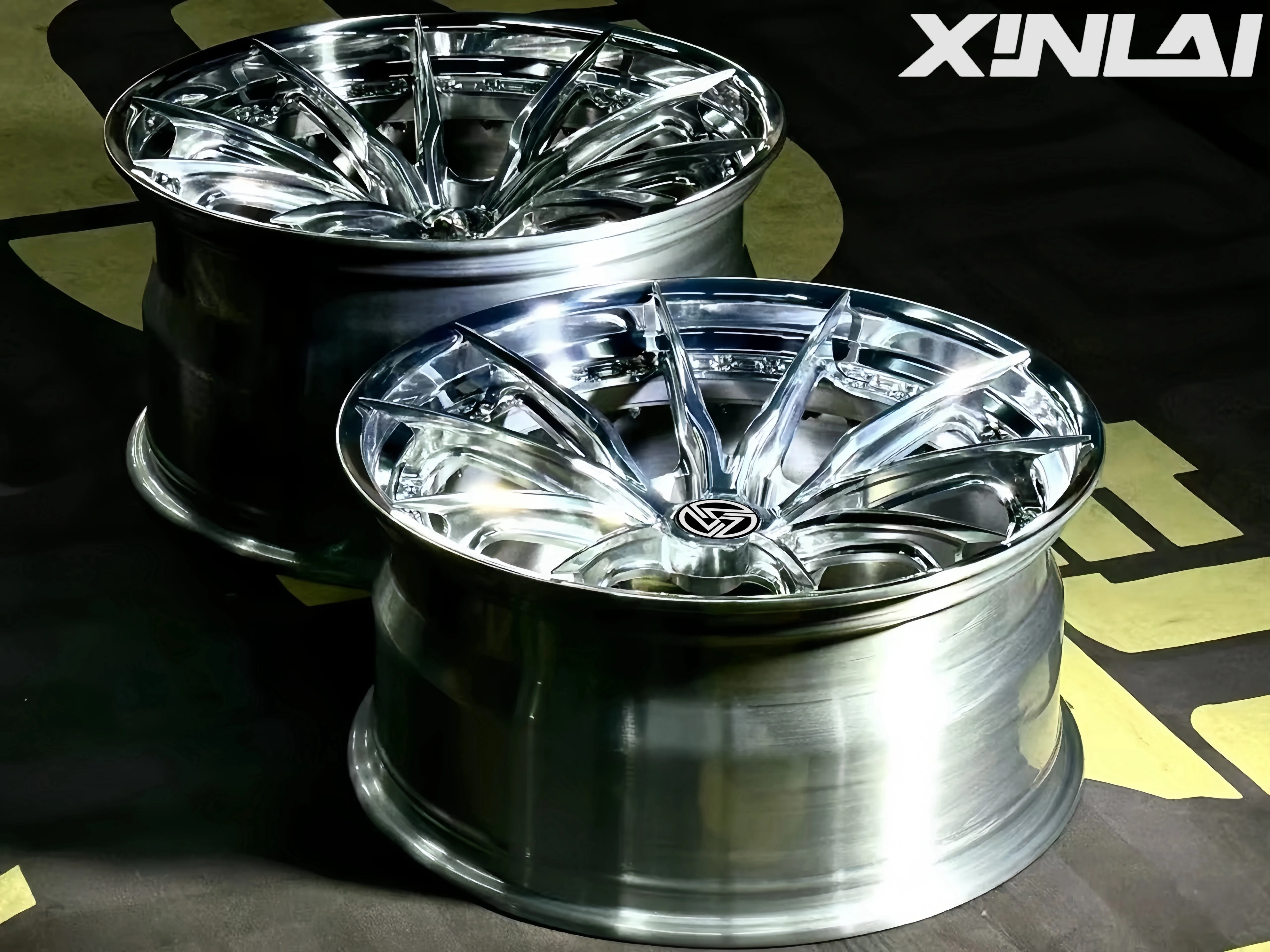 XINLAI Custom Deep Concave 18-22 Inch 2-Piece Forged Aluminum Alloy Racing Car Rims Polished for BMW Audi for Porsche Wheels New - Image 3