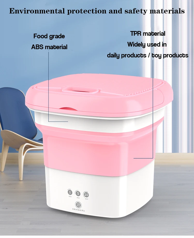 2021 Folding Small Automatic Washing Machine Portable Washing Machine