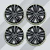 21-inch green small edge wheel hub covers, set of 4