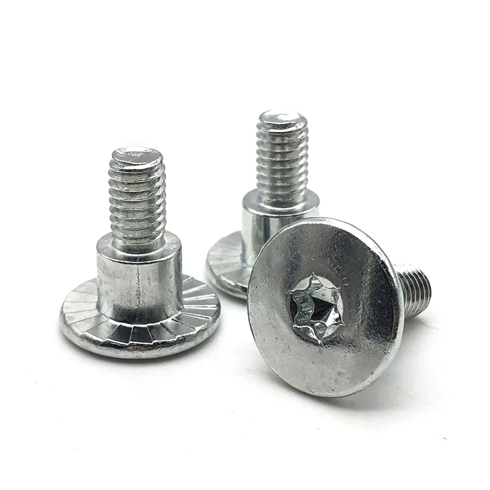 M2.5 m3 m4 m6 m8 thread 4mm 7mm flat torx head shoulder screw m5 4 40 unc shoulder screw