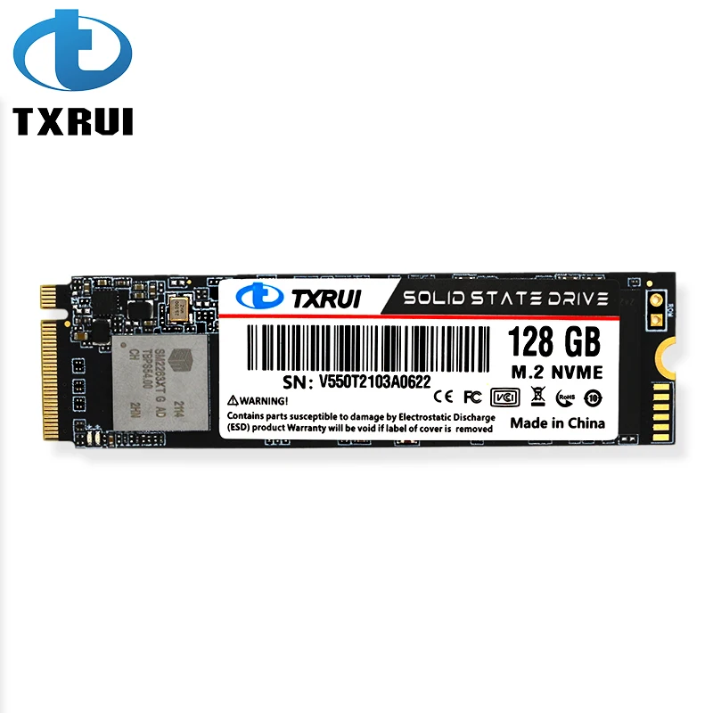 128GB SSD Nvme High Speed Storage for Laptops Desktops