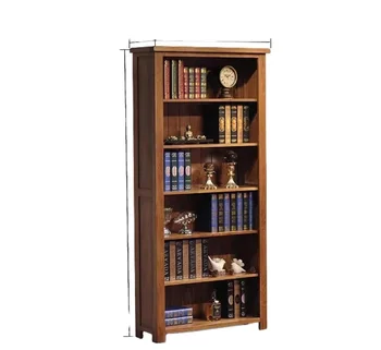 Solid Wood Narrow Bookcase Oak Storage Cabinet Shelves American Simple Wooden Bookcase