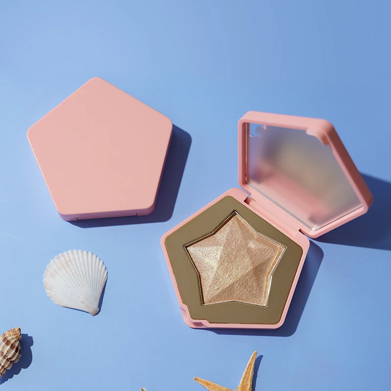 
 ОЕМ порошок блеск один мерцающий хайлайтер макияж веган частная этикетка пигмент хайлайтер палитра цвета без логотипа  