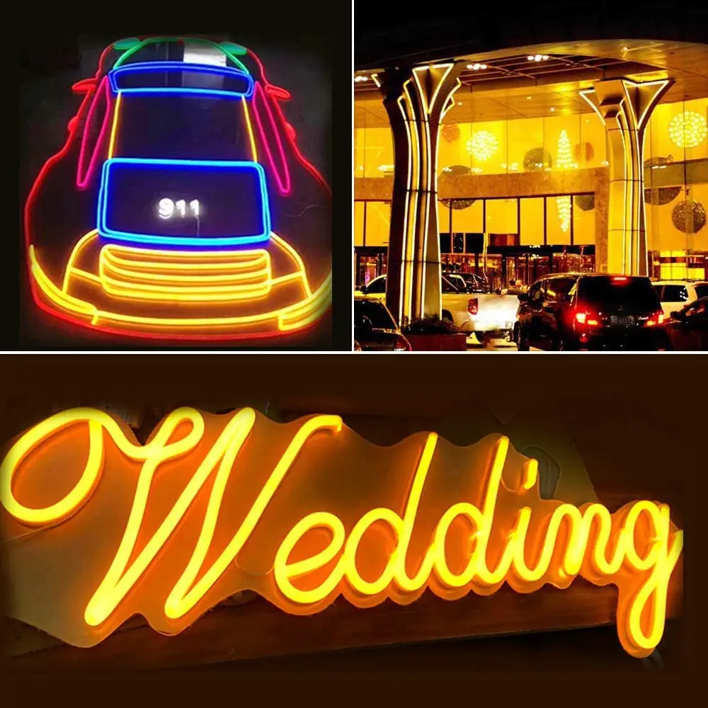 Custom Led Light Neon Sign 6 12mm Waterproof Silicone Tube 5m 50 Meter 12v 24v Strip Led Neon