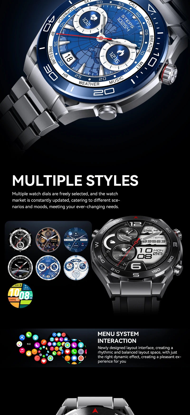 Hw5 Max Smartwatch - IP67 Waterproof with NFC & Motion Tracking