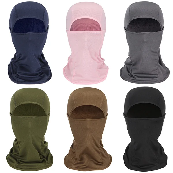 PURE Custom Solid Camo Uv Protection Hood Balaclava Face Mask Breathable Cycling Neck Scarf Gaiter Motorcycle Fish Ski Mask