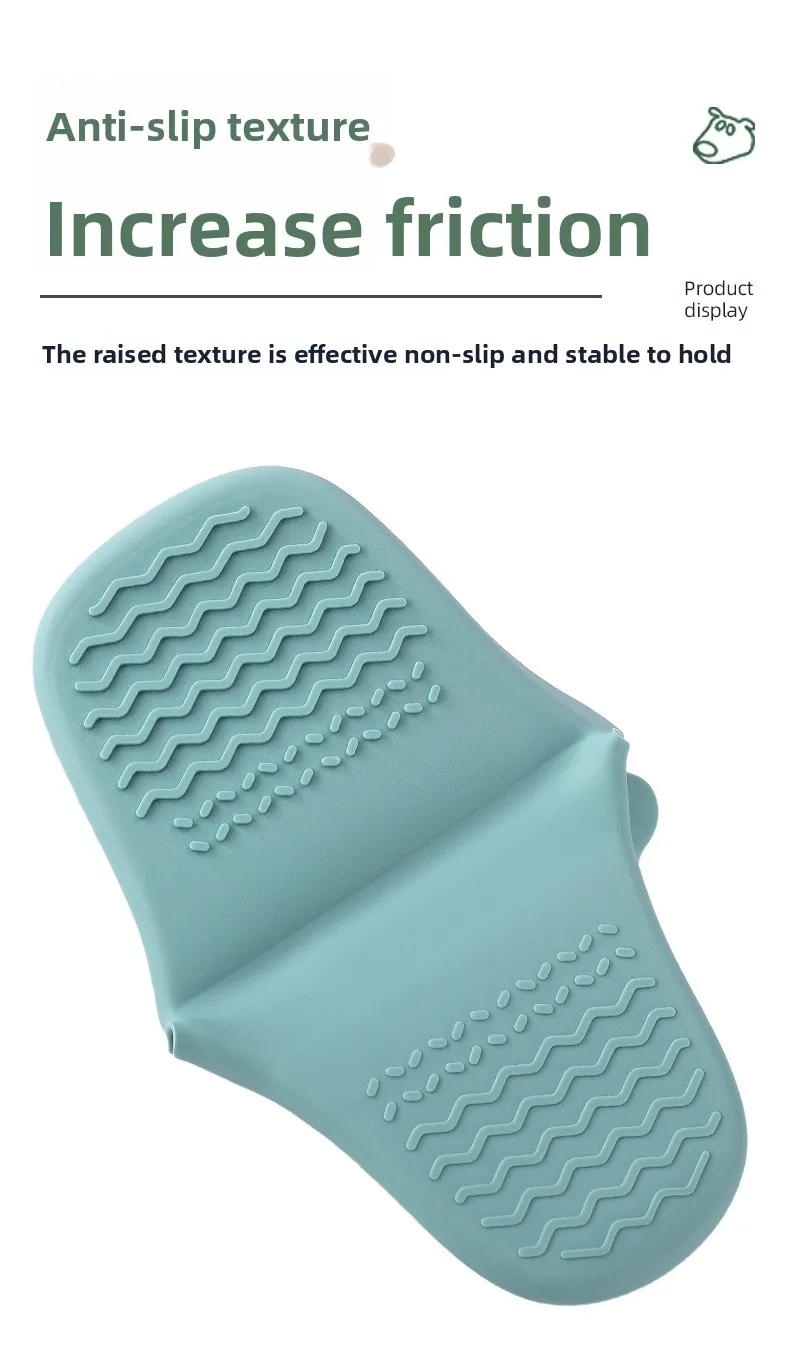 Cute Puppy Silicone Oven Mitts Thickened High Temperature Resistant Kitchen Pot Dish Clip Microwave Oven Ear Clip Design factory