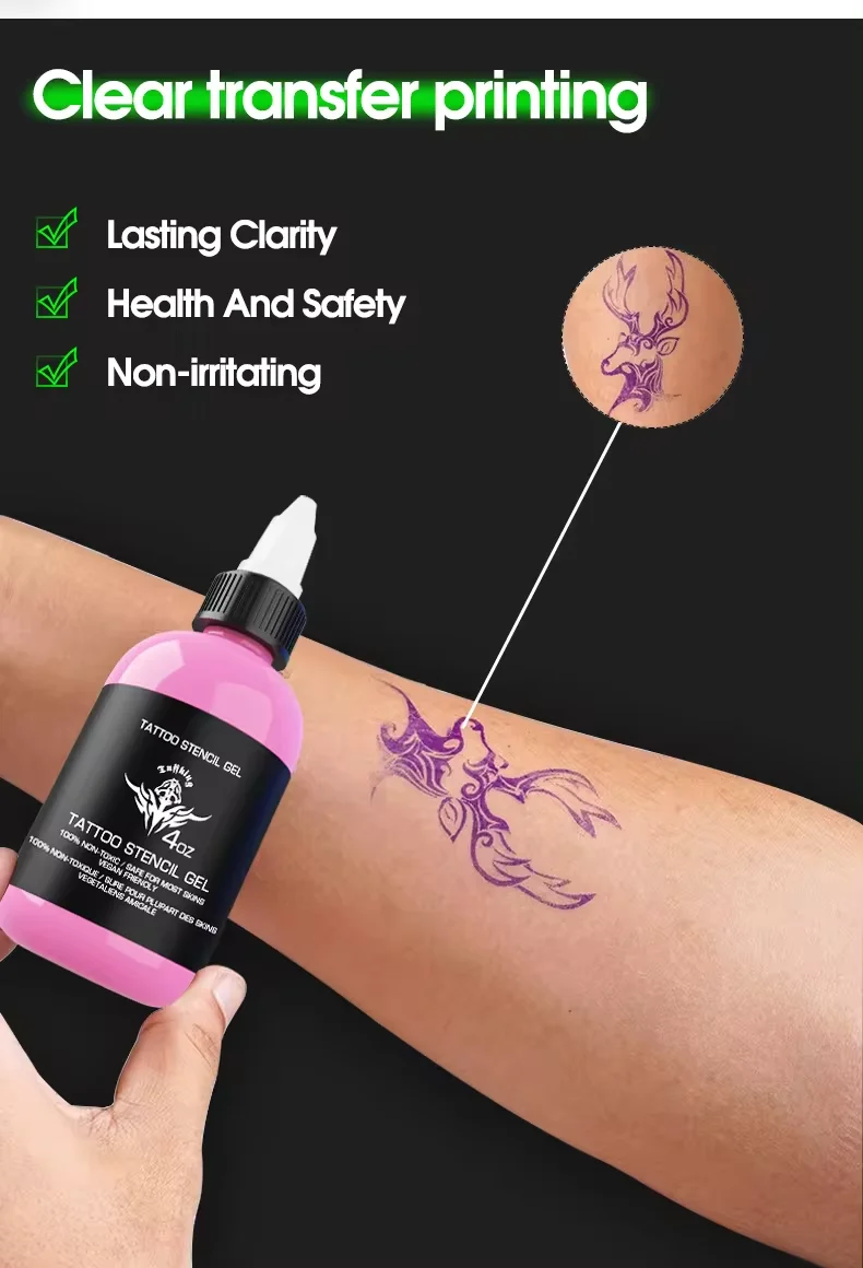 Tuffking 4OZ Tattoo Stencil Stuff Transfer Gel - Safe