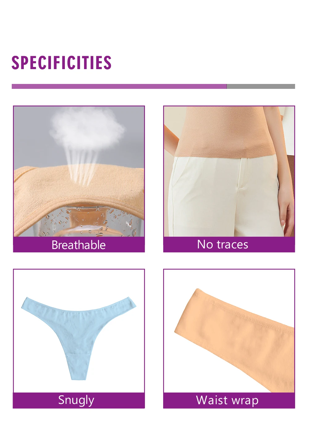 Mutandine da donna sexy della biancheria intima delle donne comode del cotone di vendita calda per le infradito delle signore_voghion.com