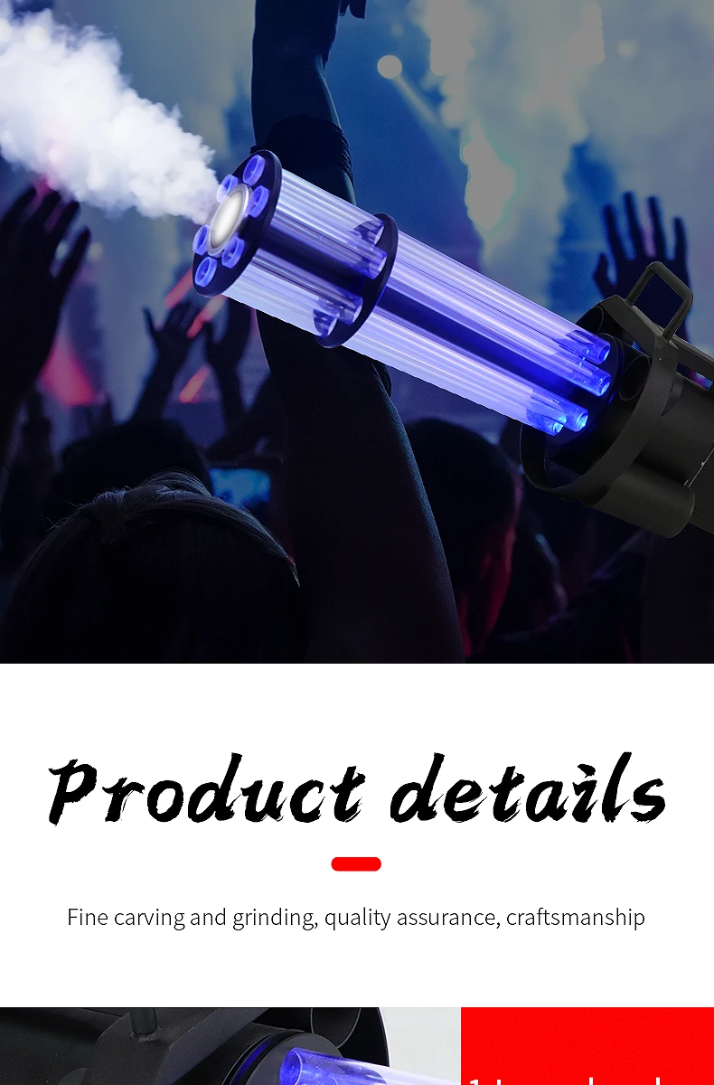 Shtx Rotatable Handhold Rgb Led Co2 Gas Fog Jet Gun Stage Special ...