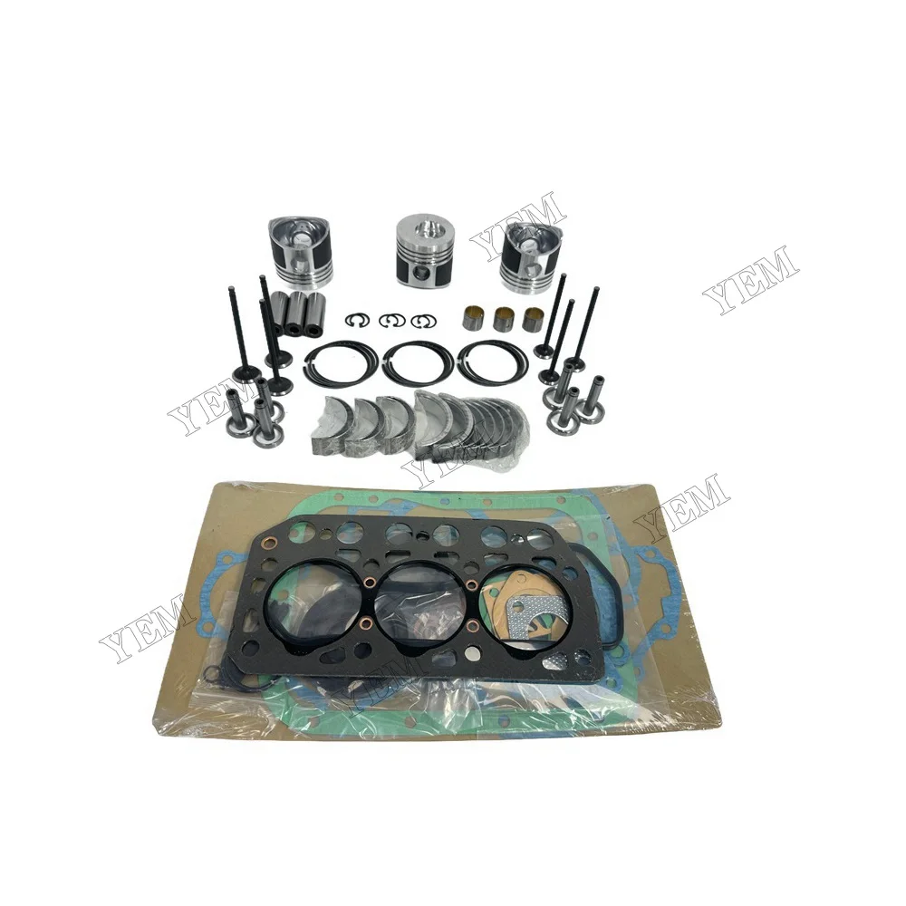 Engine Rebuilding Kit With Full Gasket Set Cylinder Piston Rings Bearing Valves for Mitsubishi K3E Engine Replacement Parts 6