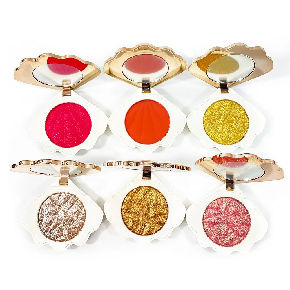 Wholesale Waterproof Private Label Makeup Mica Powder Contour Shimmer Face Highlighter Palette