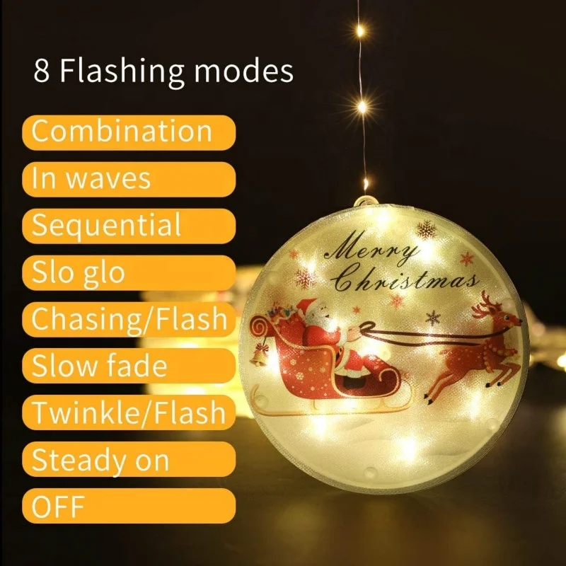 8 Flash Modes LED Christmas Decorations Indoor and Outdoor Party String Lights for Holiday Lighting Christmas String Lights