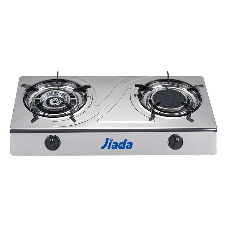 best 2 burner gas stove stainless steel