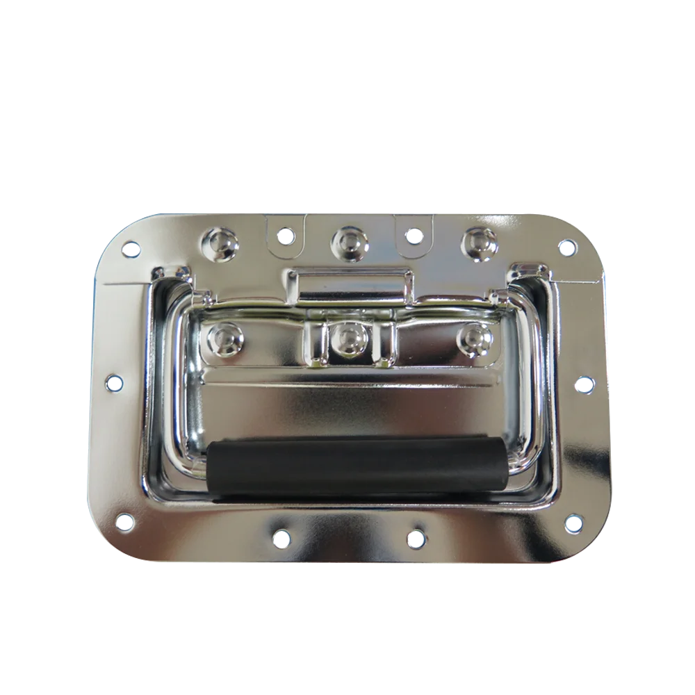 Metal Cabinet Spring Loaded Recessed Retractable Cabinet Handle Flight Case Handle