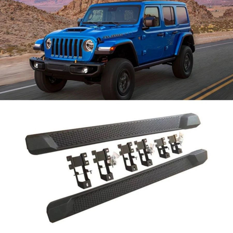 Side Step Running Boards for Jeep Wrangler JL 2 Door Sahara Rubicon 2018-2024 Auto SUV Accessories Body Parts Foot Step Pedal
