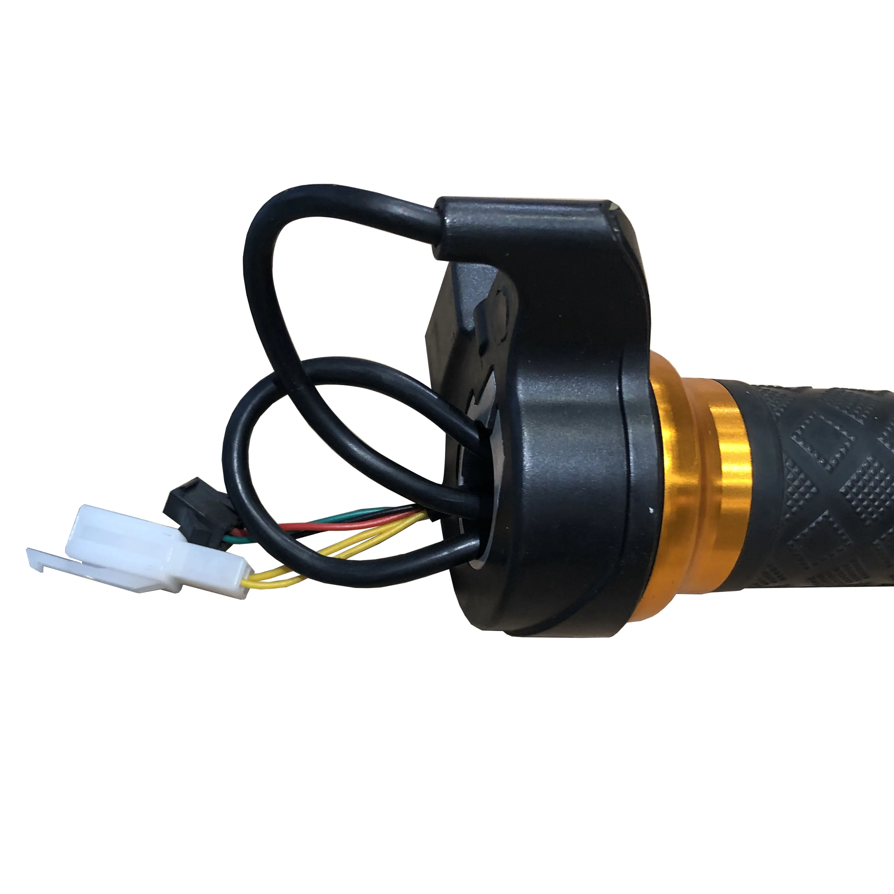 Factory Direct Half Twist Throttle Electric Bicycle Speed Handle Throttle Waterproof Sm Connector for Ev Motorcycle or Rickshaw