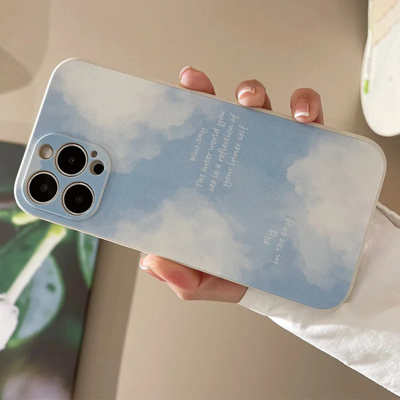 Blue Sky Clouds Printing Straight Edge Silicone TPU Mobile Phone Cover Case for Iphone 7 8 X Xr Xs 11 12 13 14 15 16 17 Pro Max| Alibaba.com Blue Sky Clouds Printing Straight Edge Silicone TPU Mobile Phone Cover Case for Iphone 7 8 X Xr Xs 11 12 13 14 15 16 17 Pro Max| Alibaba.com