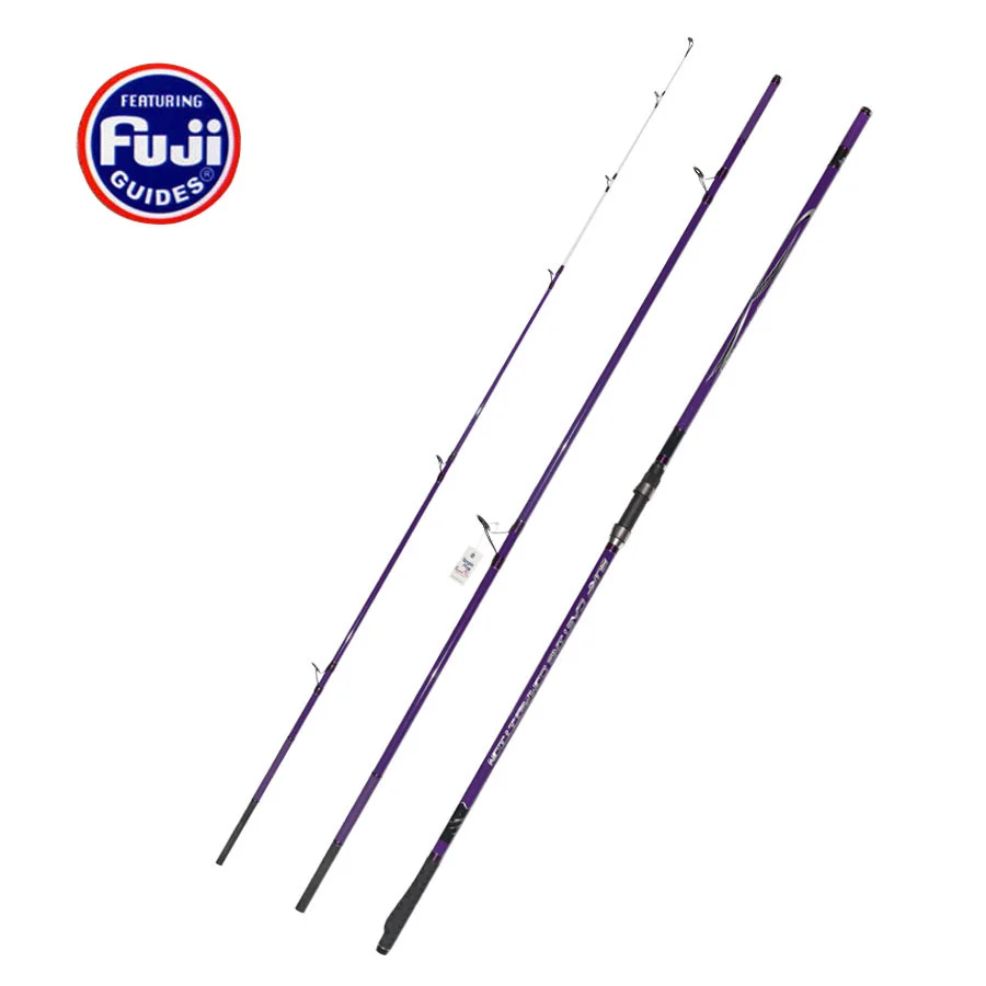 4.5m Fuji Components Color Purple 3 Sections Super Hard High Carbon Surf Rod Long Casting Beach Far Shot Fishing Rod