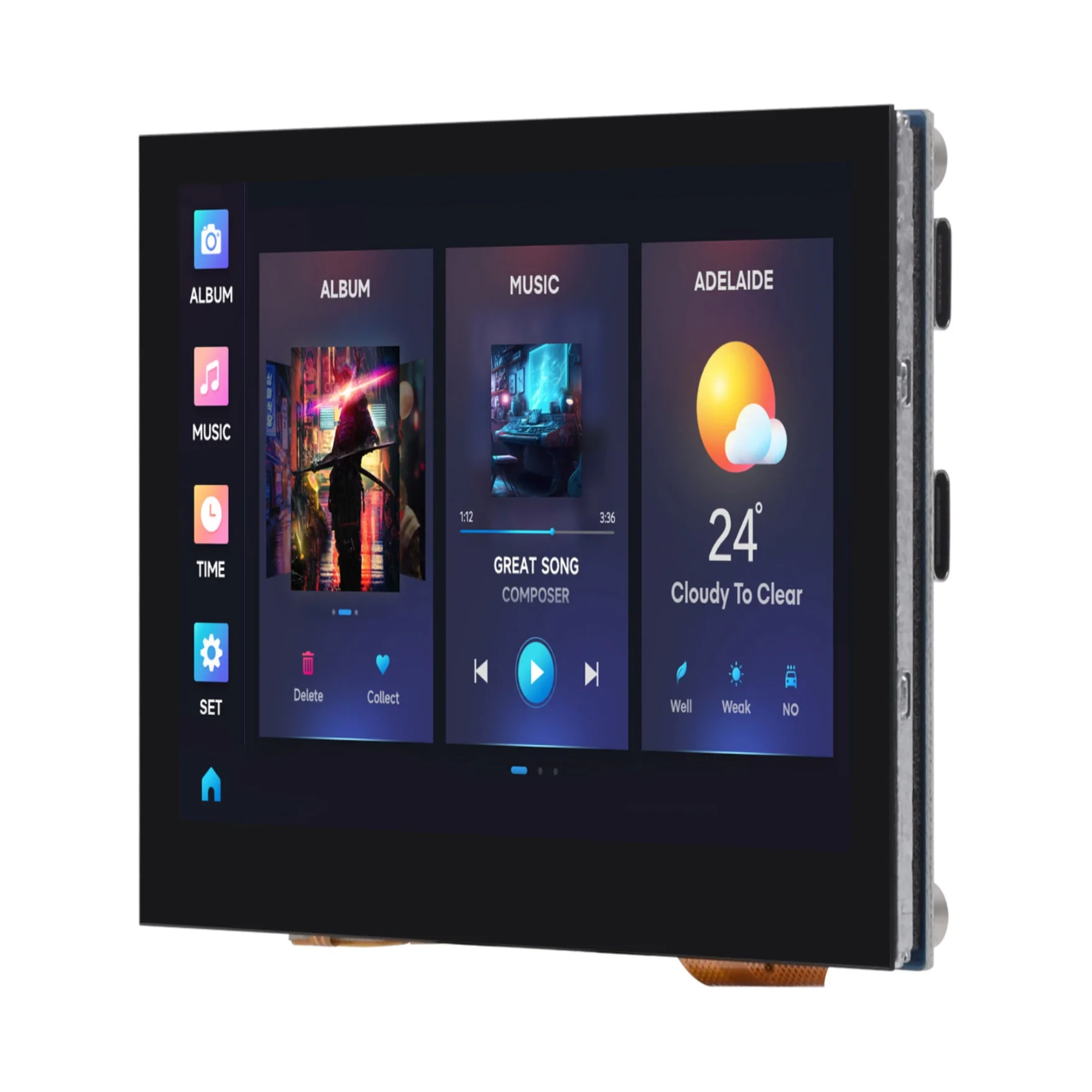 Waveshare ESP32-S3 Mini Development Board, Based On ESP32-S3FH4R2 Du