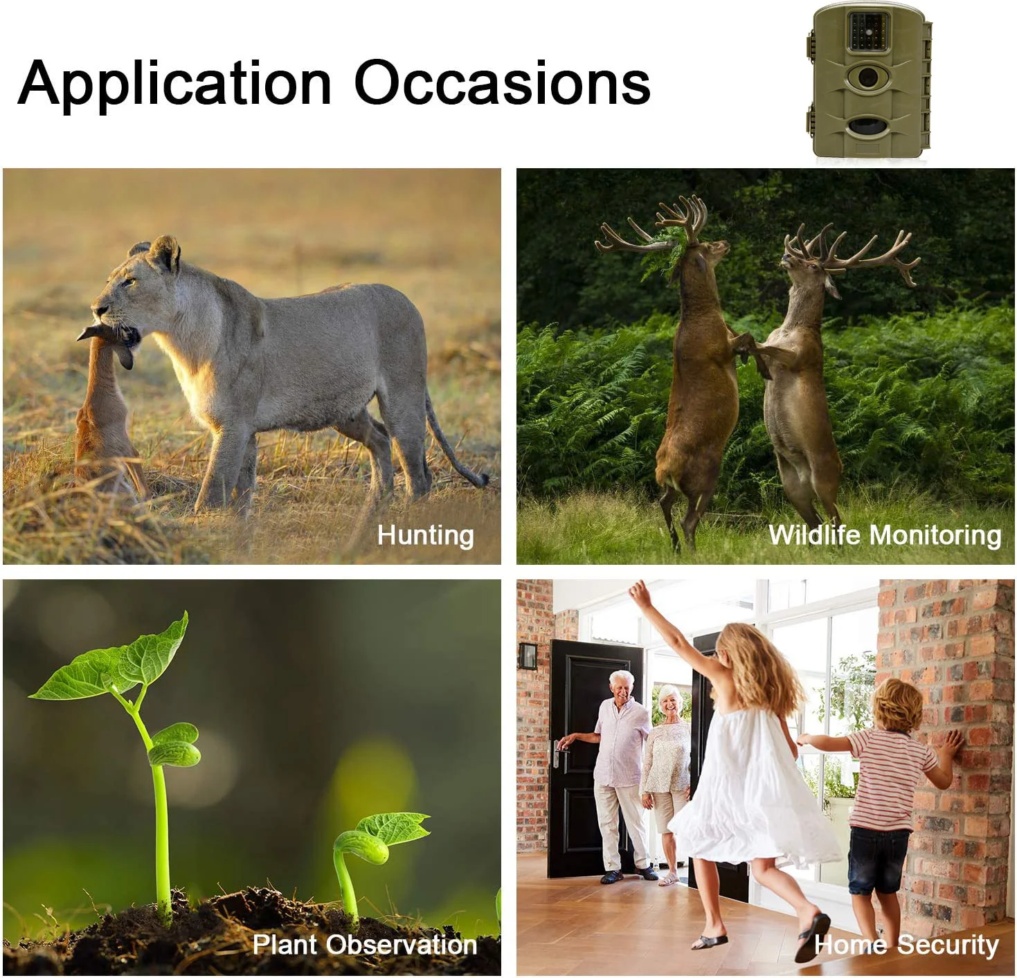 Factory Direct Offer Cheap Hunting Trail Game Camera with Night Vision and Long Battery Life