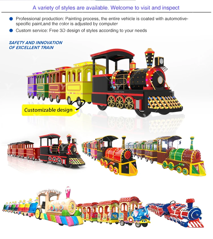 24 Seats Locomotive Attraction - Electric Train Rides Set