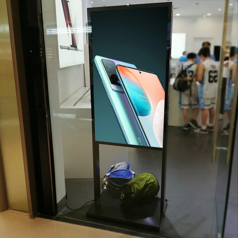 49 Inch Window Facing Lcd Display for Clothing Shop Hanging Facing Window Display Window Digital Signage